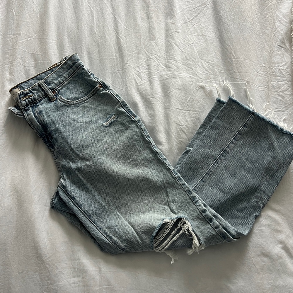 Pacsun ripped straight leg jeans